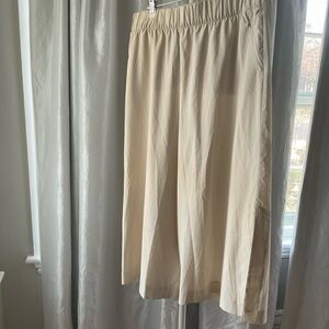 Soft Surroundings Cream A-Line Skirt